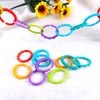 YeahiBaby 24pcs Baby Teether Ring Link Rings Toys Infant Links