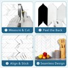 sunwings 10 PCS Peel and Stick Leaf Waterjet Backsplash Self