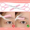 Eyebrow Trimmer Scissors with Comb Eyebrow Shaping Cut Scissors Non