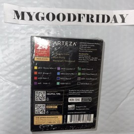 Arteza Permanent Markers, 24 Ultra Fine Tip Paint Pens, 12 Rainbow Colors, 2-mm Line