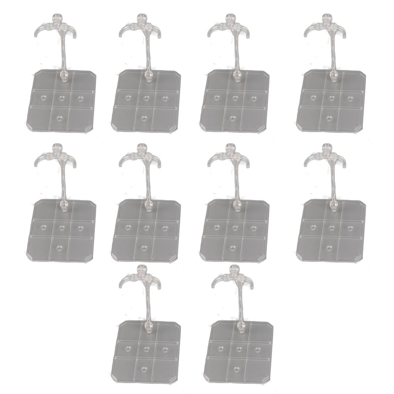 10 Sets Action Figure Stand Transparent Acrylic Anime Figure Display