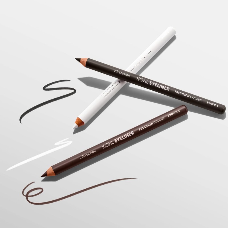 Collection Cosmetics, Kohl Eyeliner Precision Colour, Smokey Eye Effect, Sharpener