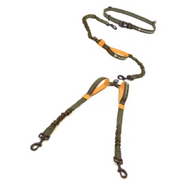 Double Dog Leash Large Dogs Hands Free | 2 Dog Leash No Tangle | Waist Leash for Walking Two Dogs | Dual Dog Leash for Running, Hiking, Training | No Pull Dog Leashes for Large Breed Dogs