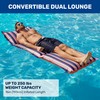 Aqua LEISURE Convertible Dual Lounge or Chair 76inx31in