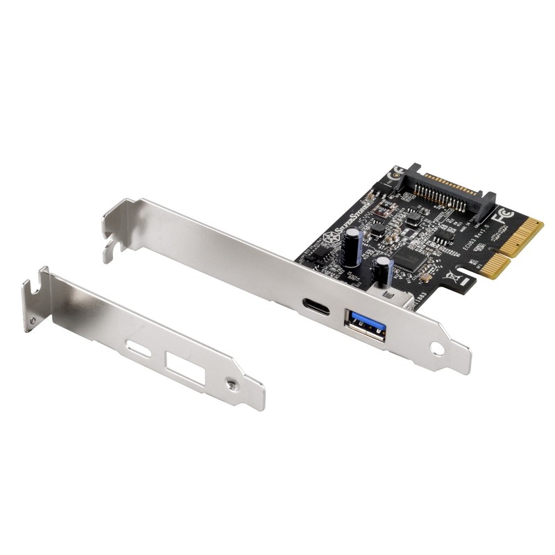 SilverStone SST-ECU03 - SuperSpeed 1x USB 3.1 Type C, 1x