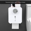 Waterproof WallMounted Toilet Roll Paper Rack Holder with Top Shelf