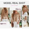 EVALESS Womens Fashion Spring Tops 2025 Short Sleeve Crochet Hollow