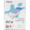 Rexel Superfine Display Book 20 Sheets A4 Clear
