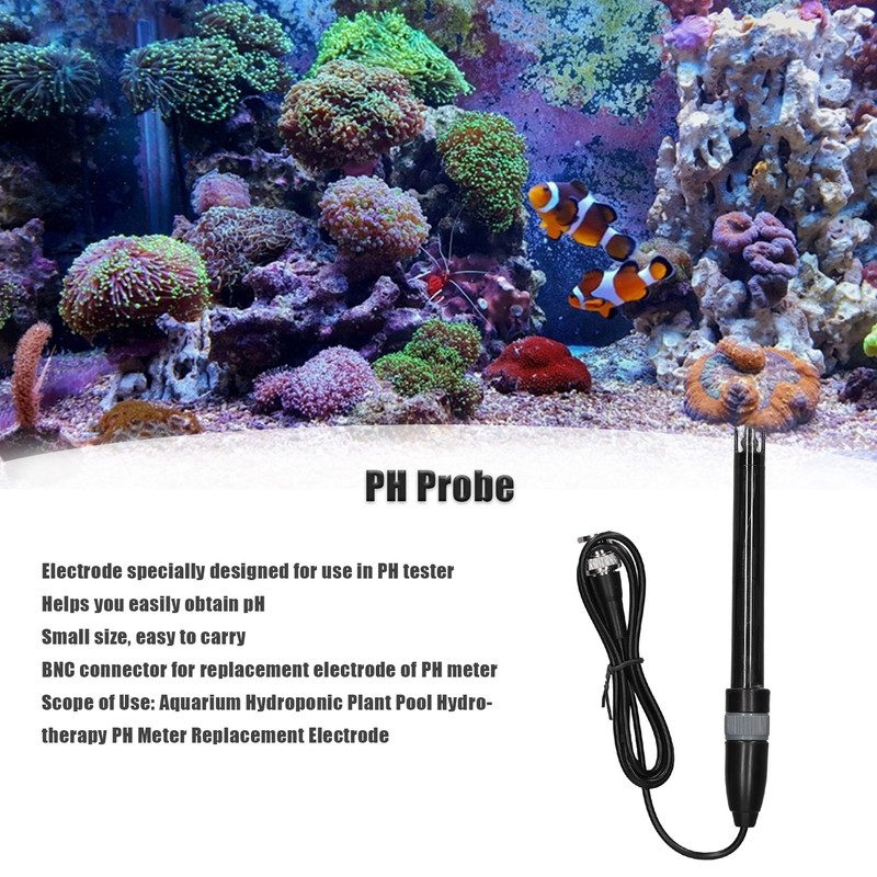 PH Electrode Probe BNC Connector High Accuracy Sensitivity Replacement PH