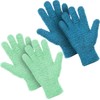 Patelai 2 Pairs Microfiber Gloves for plants Dusting Cleaning Glove