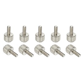 sourcing map 10 Pcs Computer Case Thumb Screws, M3x8 Thread PC Computer Case Fastener Thumb Screws for DIY PC Cover Power Supply PCI Slots Hard Drives