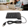 Wired Number Pad 18 Keys Ergonomic USB Plug and Play