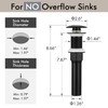 KES Black Pop Up Drain Stopper for Bathroom Sink, Sink