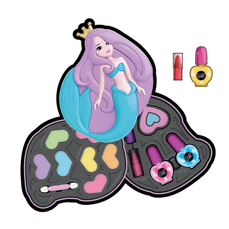Clementoni - 18652 Crazy Chic Mermaid Cosmetic Bag for Children