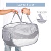 Durable Collapsible Laundry Baskets, Mesh Pop Up Laundry Hamper with