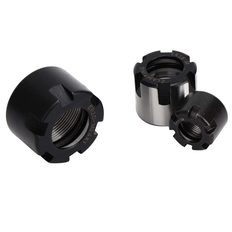 ER11M/16M/20M Collet Nut 40 Steel Fasteners Prcatical ER Collet Nut