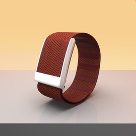 Fitcent Sport Elastic Wristband/Bicep Band SuperKnit Strap Compatible for Whoop 4.0 Whoop 3.0 Fitness Tracker Accessory with U Shape (Red, 25cm)