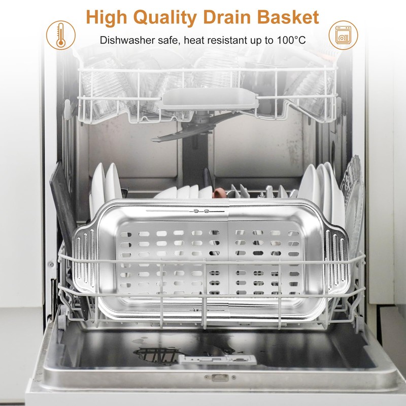 ARNTY Kitchen Strainer Stainless Steel – Extendable – Strainer Basket