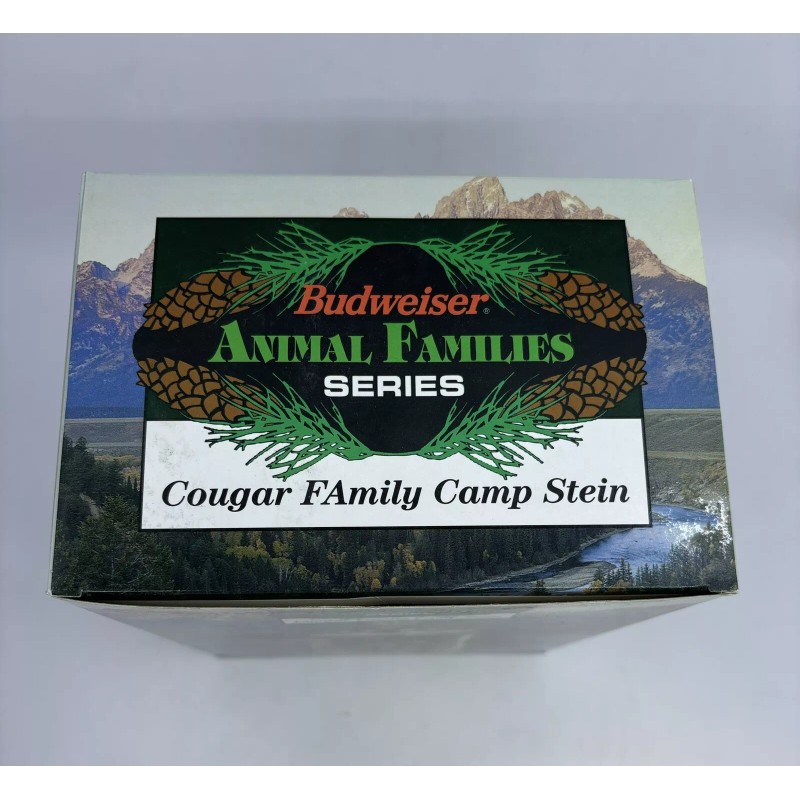 Budweiser Cougar Family Camp Animal Families Series(4/4) Lidded Beer Stein
