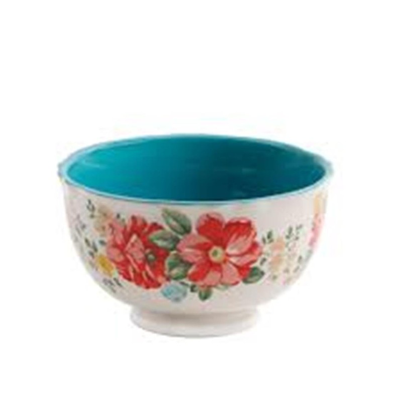 The Pioneer Woman Vintage Floral 6" Floral Footed Bowl