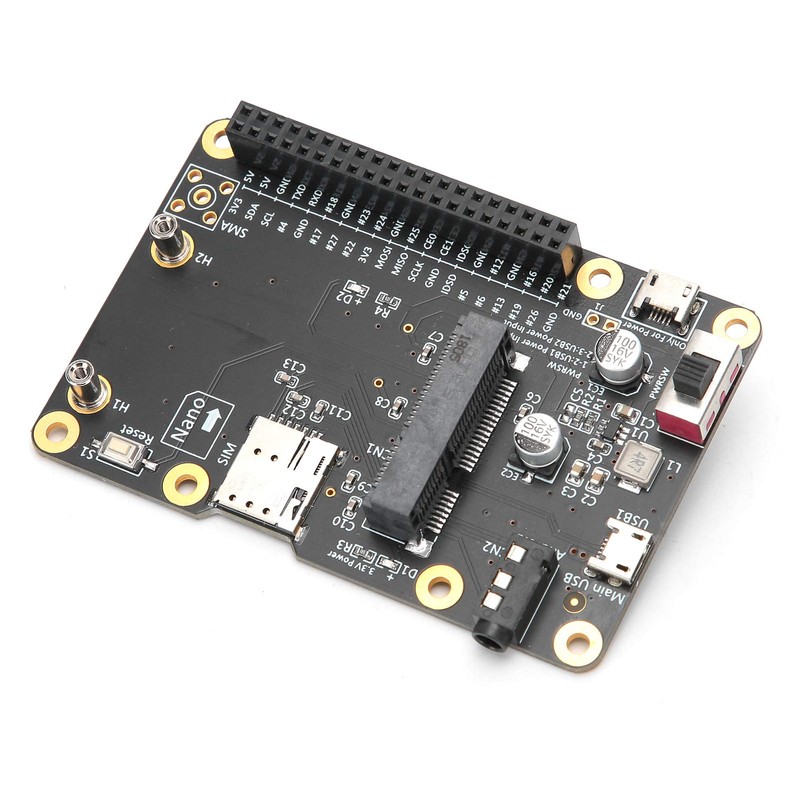3G/4G LTE Base Hat for Raspberry Pi 4/3/2/B+ Module Computer