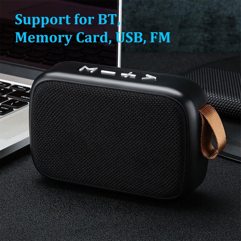 Mini BT Speaker with Subwoofer, Portable and Compact Speaker with
