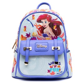 Wondapop The Little Mermaid - Ariel 11" Vegan Leather Fashion Mini Backpack