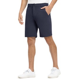 Rdruko Men's Golf Shorts Lightweight Quick Dry Stretch Work Travel Hiking Outdoor Summer Shorts(Navy, US 40)