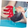 KOMBIUDA 4 Pcs Cute Strawberry Shaped Bath Sponges Fun Bath