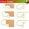 Christmas Stocking Holder, 4 Pcs Stocking Hangers for Fireplace, Metal