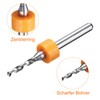 QUARKZMAN 20 Stück Micro-PCB-Bohrer 1,95 mm / 0,0768" Wolframstahlkarbid-Twist-Mini-Bohrwerkzeug mit