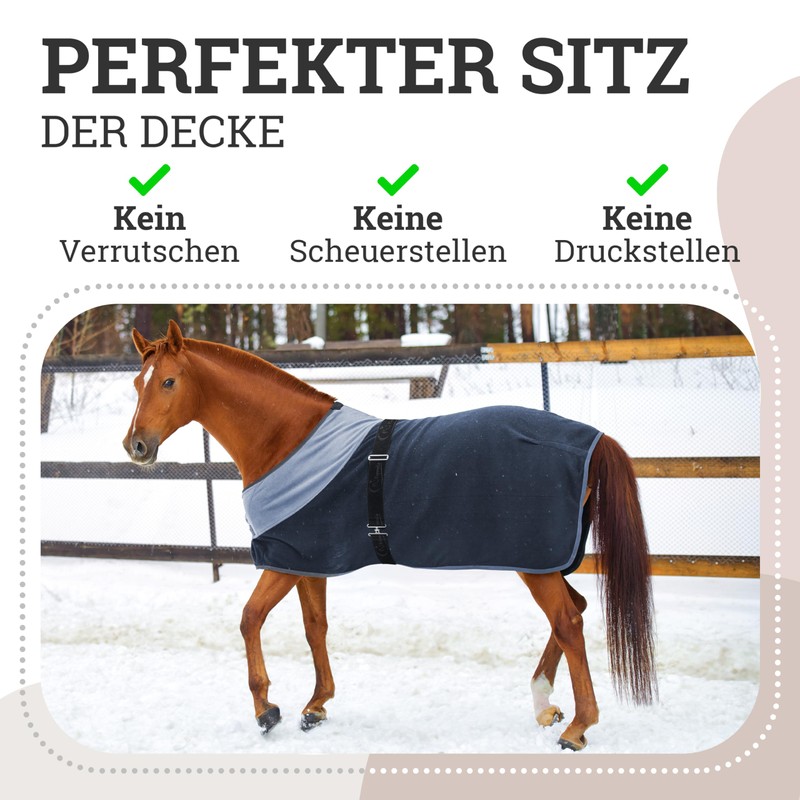 Esposita Elastic Blanket Strap Horse Elastic Blanket Strap Elastic Black