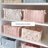 Snblzhef Fabric Quilted Storage Basket Cute Fabric Storage BOX Fabric