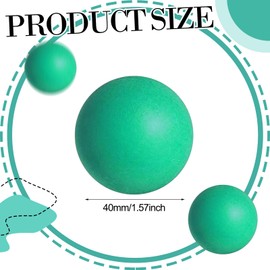 SEEVOR 28 Pack Balls Table Tennis Balls 40mm Color Plastic Balls Bulk Washable Small Game Balls for Party Decoration Handcrafted Art Carnival Pool Games Pet Toy (Dark Green)