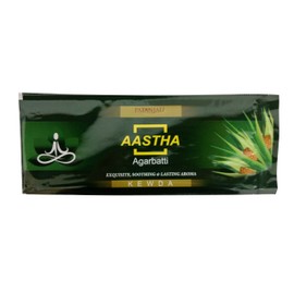 Patanjali Aastha Agarbatti Incense Pack of 18 Sticks (Kewda)