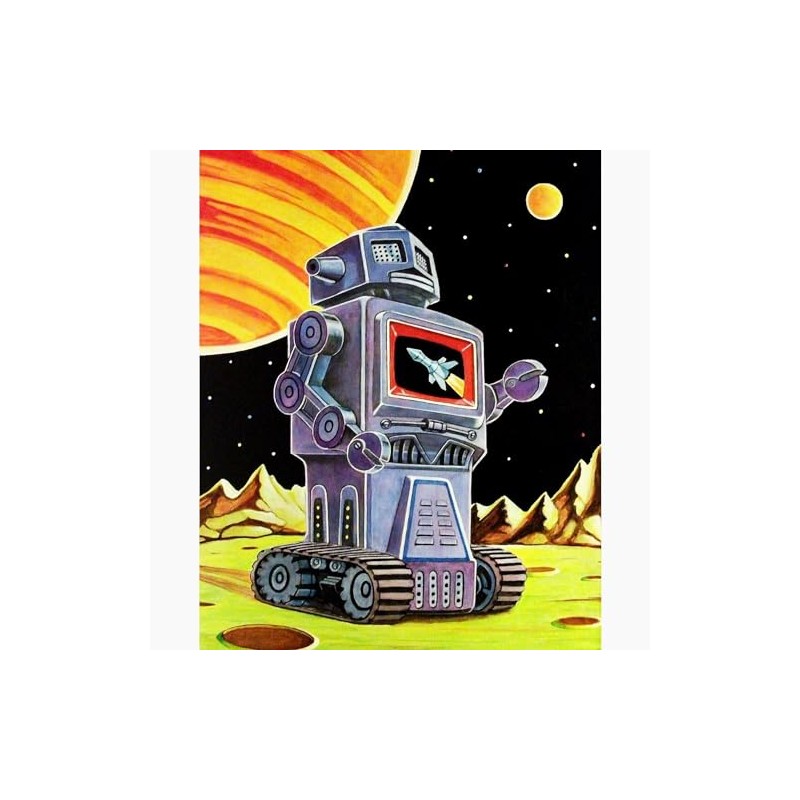 CafePress Space Robot Large Puzzle, 500 pcs.