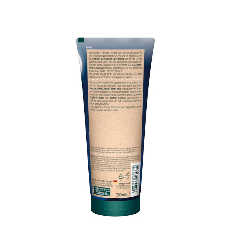 Kneipp Wirkdusche Gute Nacht Shower Gel with Essential Oils Made
