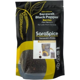 World Renowned Sarawak Black Peppercorns, Imported Direct from Malaysia (200g)