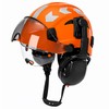 Safety Helmet with Built-In Visor & Removable Earmuffs – Style