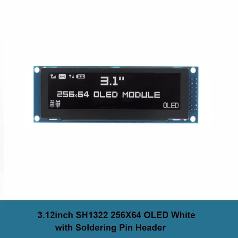 berjalan 3.12 Inch OLED Display 256x64 SSD1322 Driver Graphic LCD