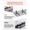 2-Tier Heavy Duty Steel Wall Mounted Garage Shelving 4 Pack