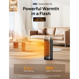 DREO Space Heaters for Indoor Use Large Room, 70 ° Oscillation, Fast Heating Ceramic Electric with Digital Thermostat, Remote Control, 1-12H Timer, Overheat Protection, Safety Heater for Bedroom