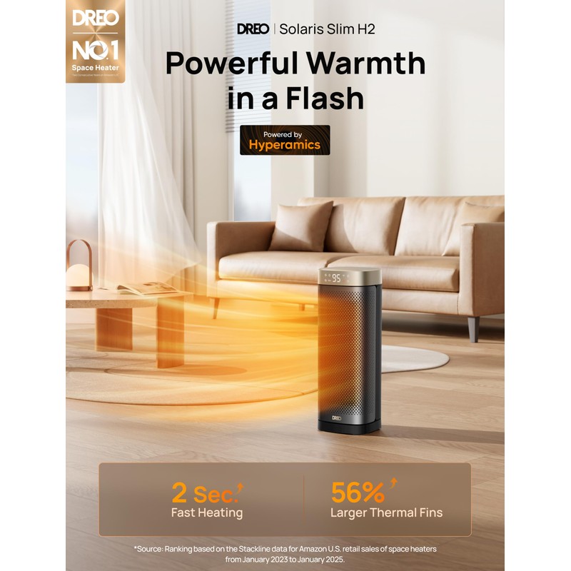 DREO Space Heaters for Indoor Use Large Room, 70 °
