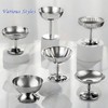 Turbokey 18/10 Stainless Steel Footed Sherbet Dish Mirror Finished Ice