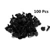 XMHF 100Pcs 4.7mm Hole Plastic Rivets Fastener Push Clips Black