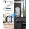Keyless Entry Door Lock with Handle Set, App Control with