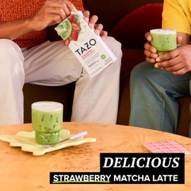 TAZO Tea Concentrate, Strawberry Matcha Latte, & Green Tea Matcha Latte 32 Fl Oz (1ea) (Variety Pack)
