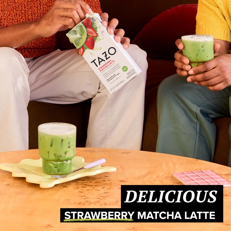 TAZO Tea Concentrate, Strawberry Matcha Latte, & Green Tea Matcha