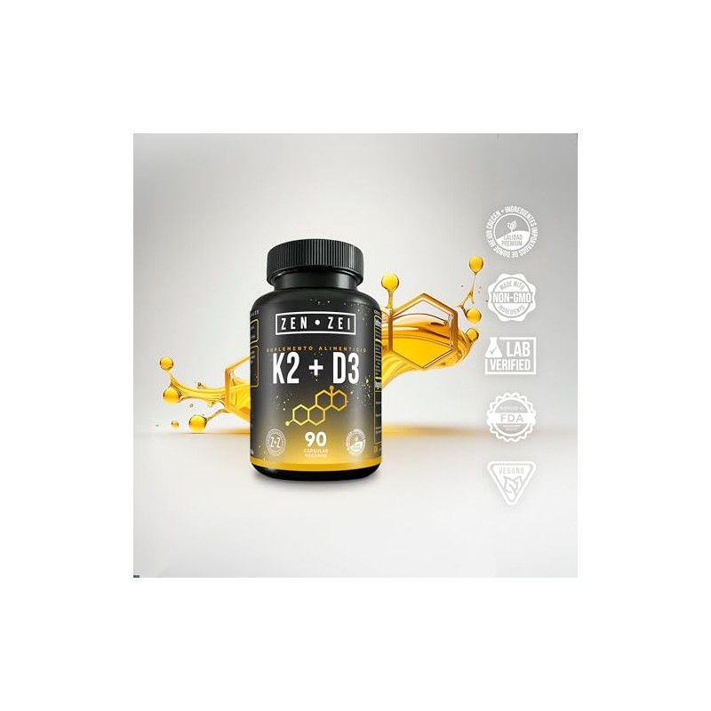K2 + D3 – Suplemento Avanzado para la Salud Ósea