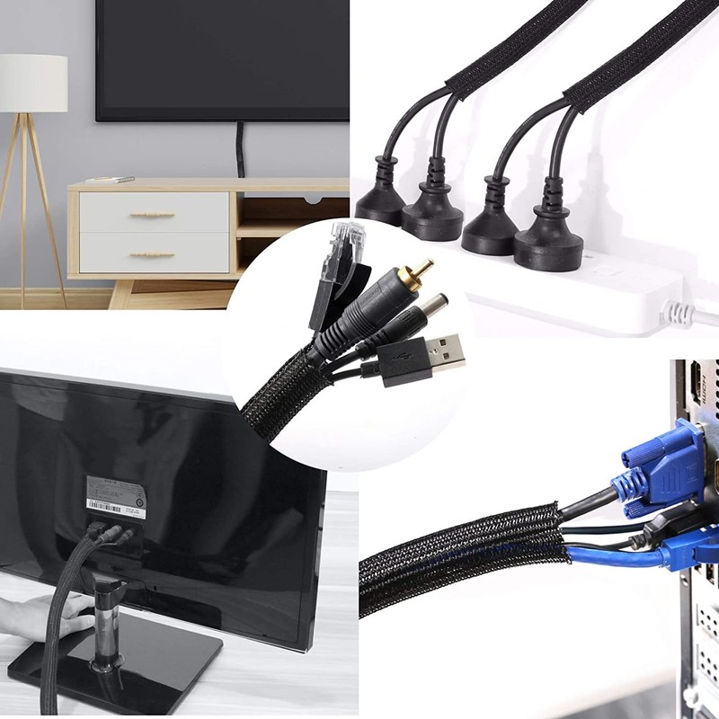 10ft - 1/2 inch Cord Protector Wire Loom Tubing Cable